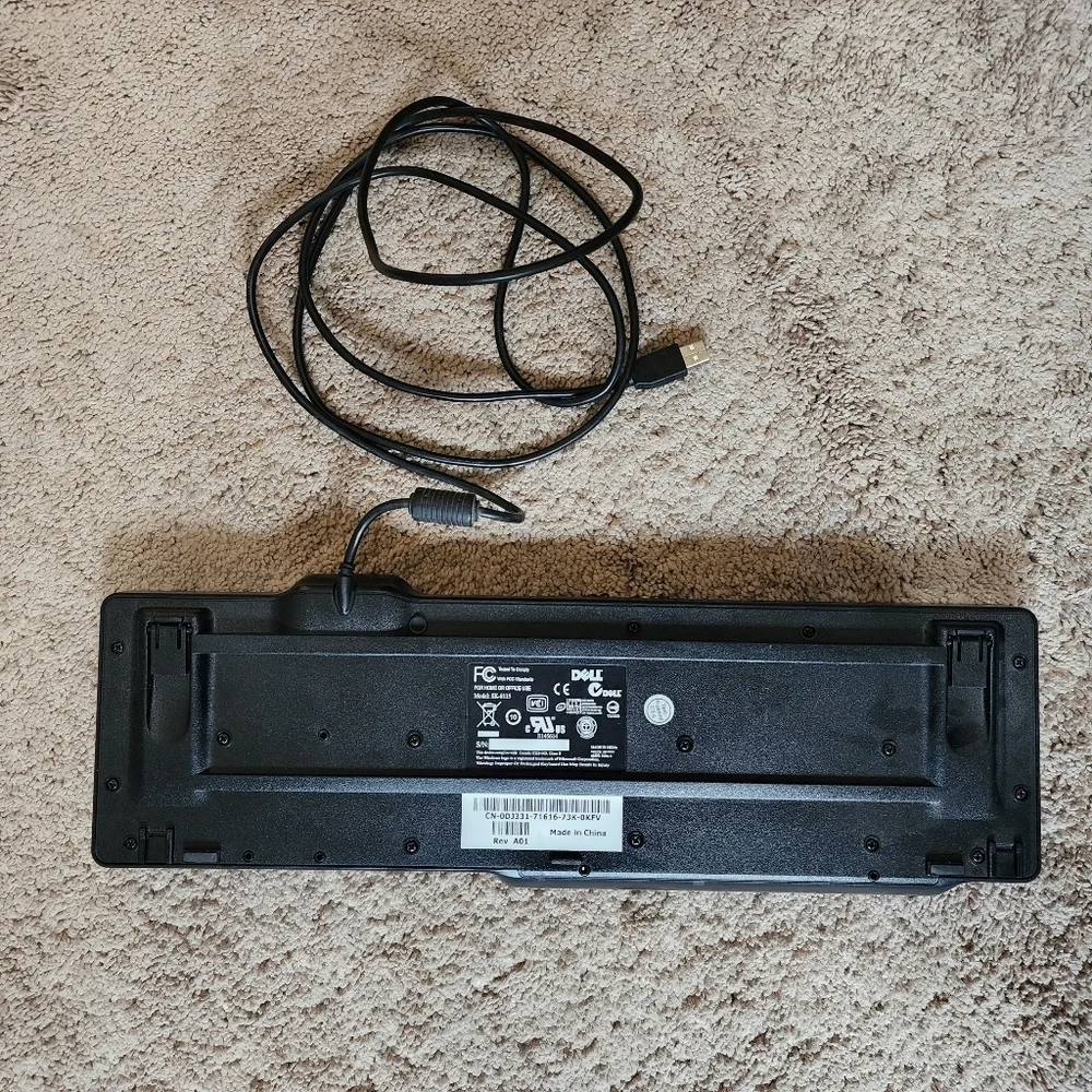 Dell Computer Keyboard Model SK-8115 Black